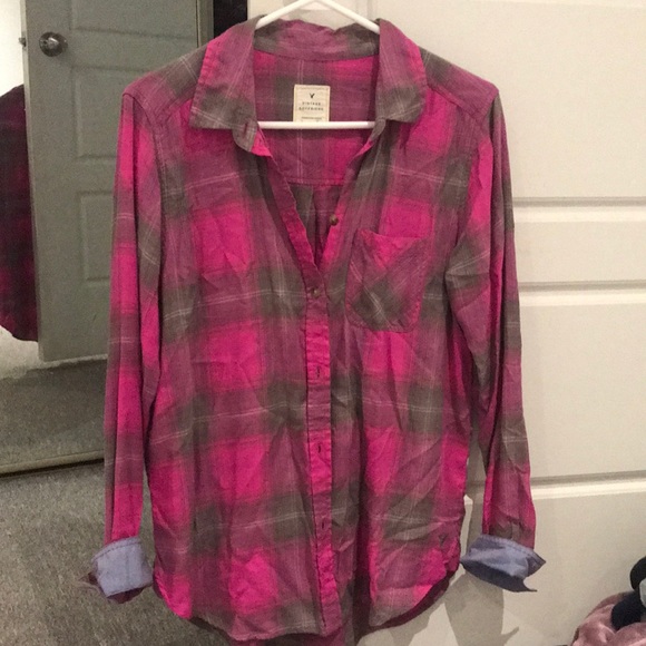 Pink Plaid Long Sleeve